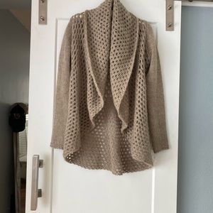 Anthropologie wrap style sweater made in Italy
